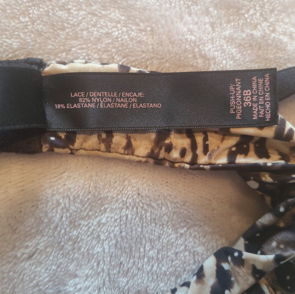 Vs Silver Sequins, Leopard Print Bra - image 6